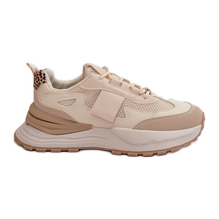 Zapatillas Mujer Plataforma Beige Nevelaine