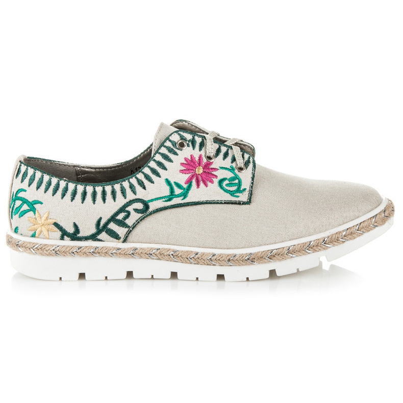 Kylie Zapatos de mujer con bordado marrón