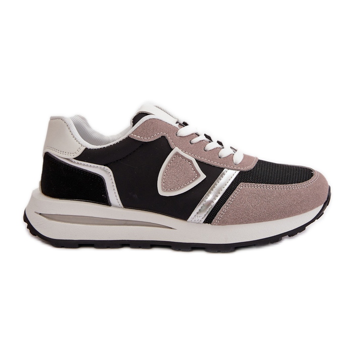 Zapatillas Mujer Con Glitter Negro Velaniela