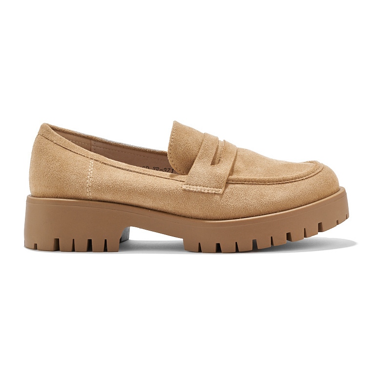 Goodin Mocasín de mujer en ante beige