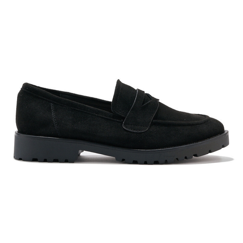 Mocasines mujer ante negro Mocasines mujer ante negro