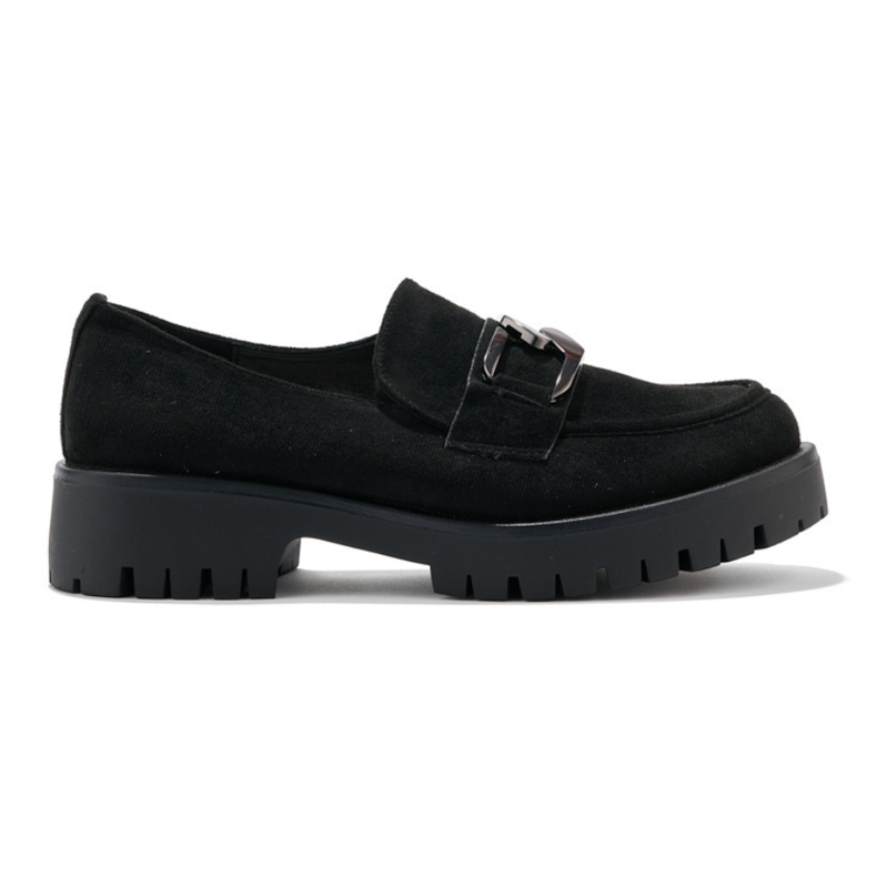 Mocasines mujer ante negro