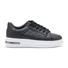 Deportivas plataforma negras negro
