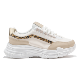 Zapatillas de mujer color crema beige