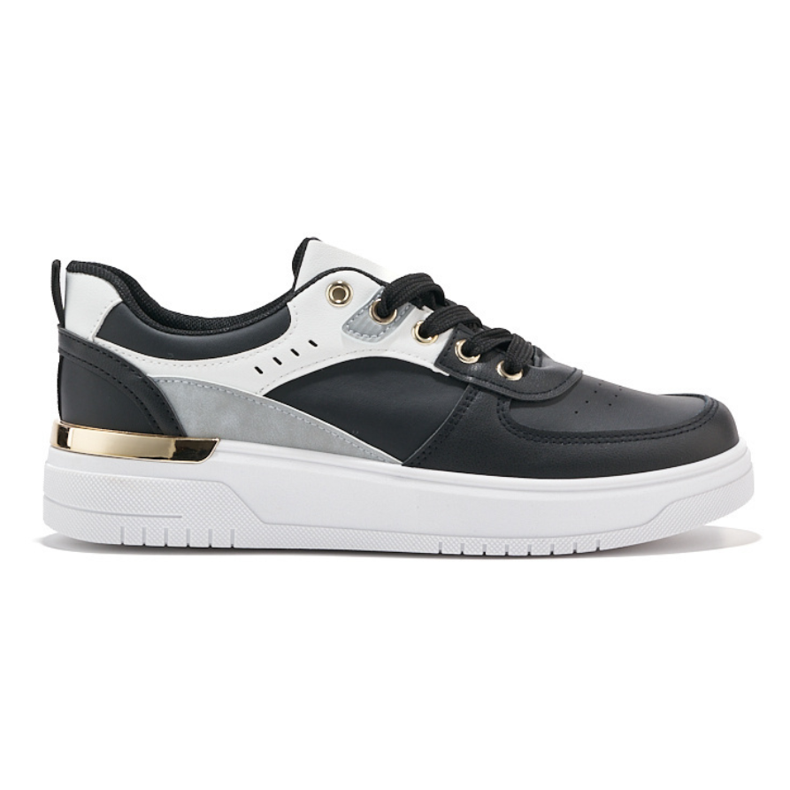 Deportivas plataforma negras negro