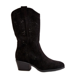 Botas Cowboy de Mujer Caladas con Tacón Alto, Negro Iceda Botas Cowboy de Mujer Caladas con Tacón Alto, Negro Iceda