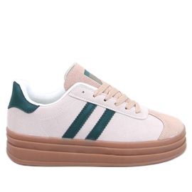 Zapatillas de mujer Essa BEIGE/VERDE