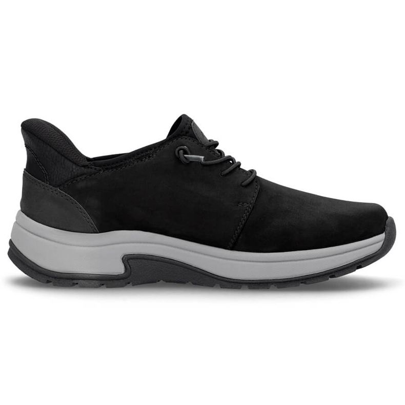Zapatos de hombre cómodos de piel negros Rieker 11050-00
