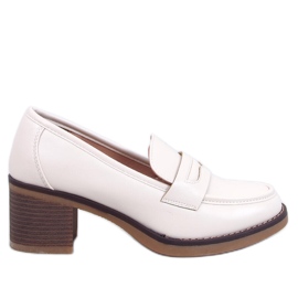 Ramona Mocasín tacón beige Ramona Mocasín tacón beige