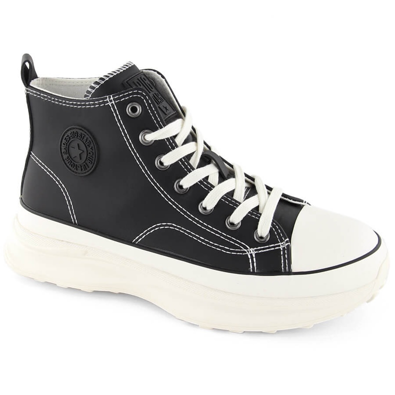 Deportivas de mujer con plataforma alta, negras Big Star OO274063 negro Deportivas de mujer con plataforma alta, negras Big Star OO274063 negro