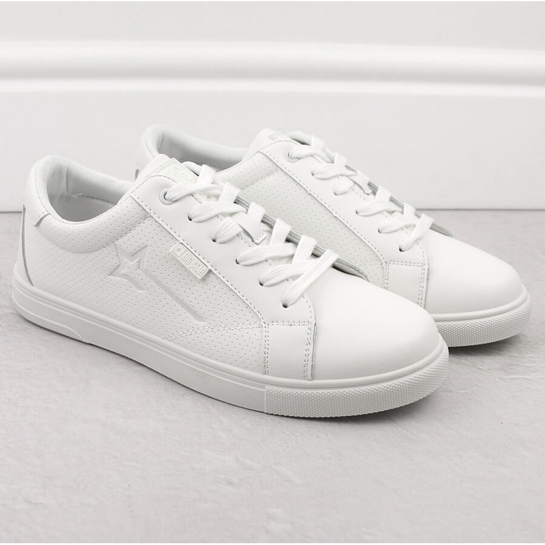 Calzado deportivo para hombre fabricado en piel ecológica, blanco Big Star OO174020