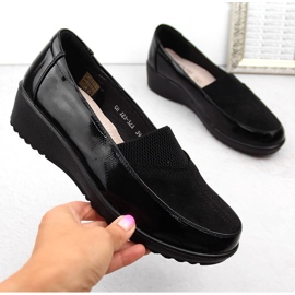 Zapatos cómodos sin cordones para mujer con banda elástica, negro T.Sokolski J23-323