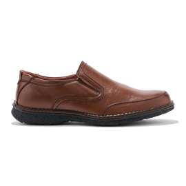 Zapatos sin cordones marrones para hombre. marrón