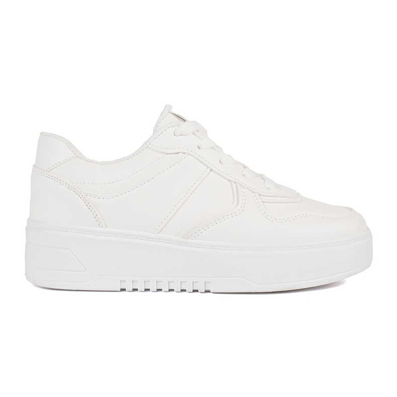 Deportivas plataforma mujer blancas blanco