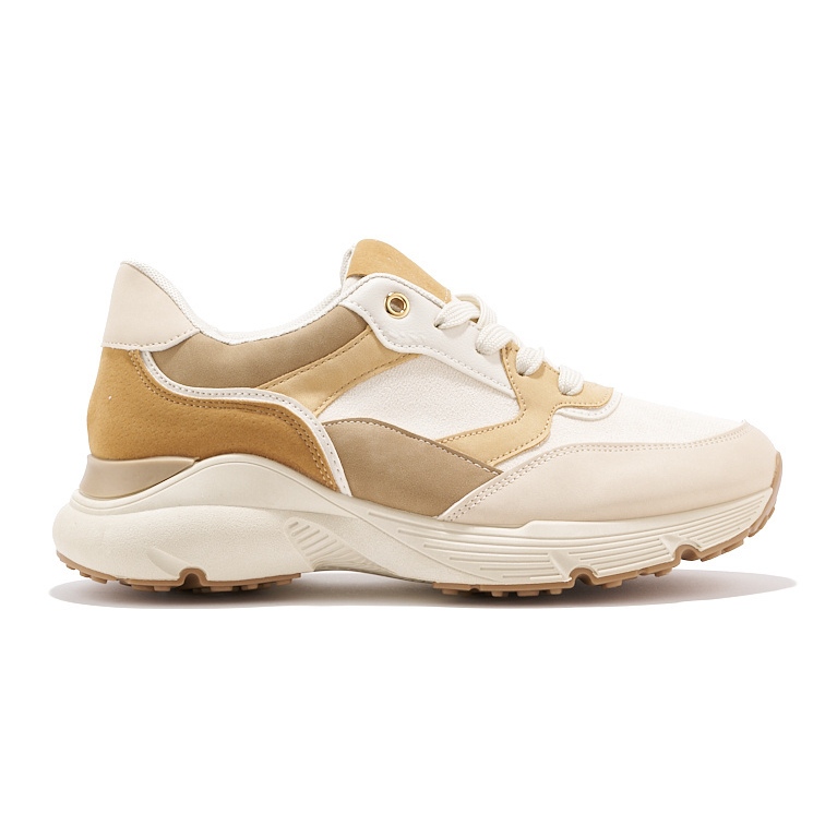Zapatillas beige mujer