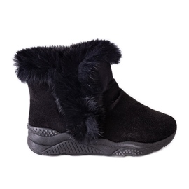 Zapatillas aislantes negras con cuñas Lara negro