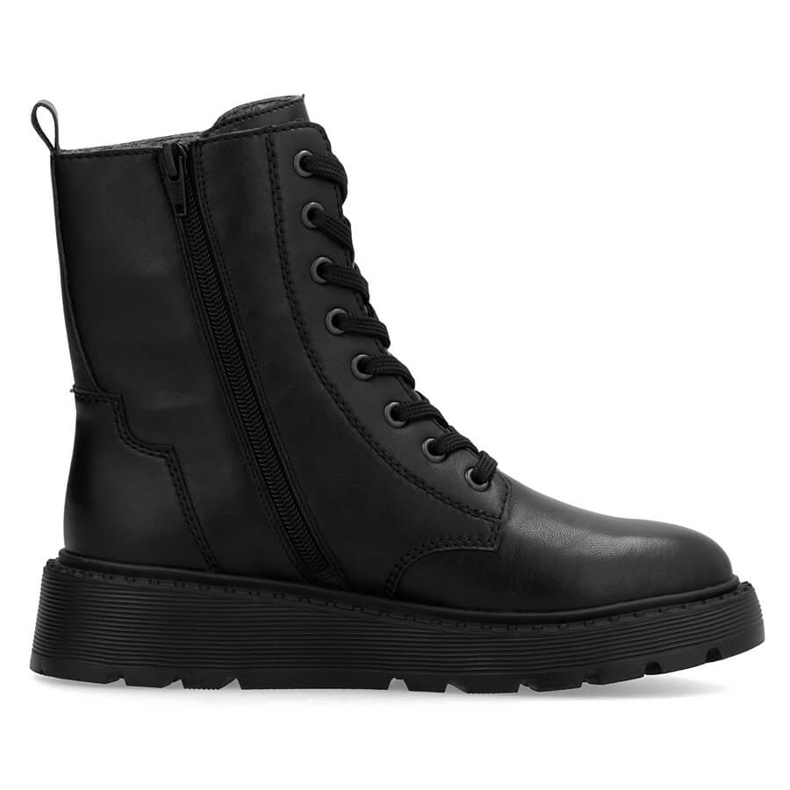 Botas de mujer de piel con aislamiento Rieker negro 70401-00