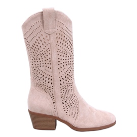 Hunter Botas cowboy caladas beige