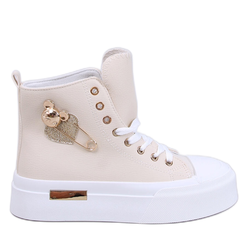 Arenas Deportivas altas beige con imperdible