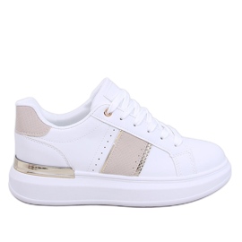 Zapatillas Holms con plataforma blanco