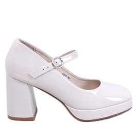 Sorel Zapatos de tacón con plataforma beige
