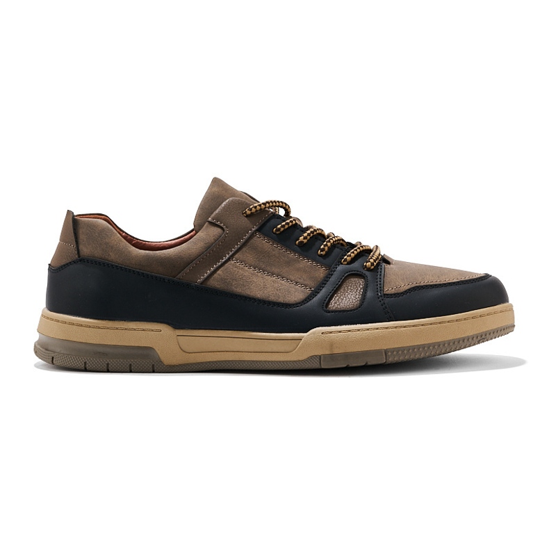 Zapatillas deportivas de hombre negras y marrones. marrón Zapatillas deportivas de hombre negras y marrones. marrón