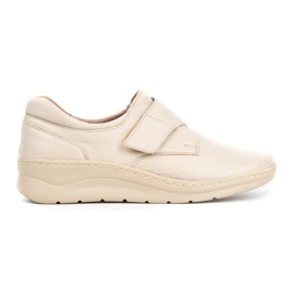 WASAK Deportivas de piel para mujer 0539W, crema beige