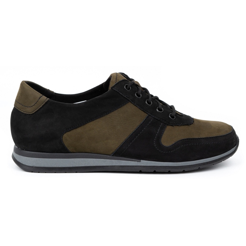 WASAK Deportivas de piel para hombre 0234W, negro y verde.