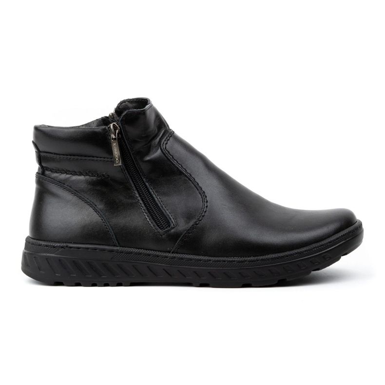 KOMODO Botas Chelsea anchas de invierno para hombre, botas de piel, 925K, negro KOMODO Botas Chelsea anchas de invierno para hombre, botas de piel, 925K, negro