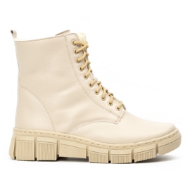 WASAK Botas mujer invierno piel 0660W crudo beige