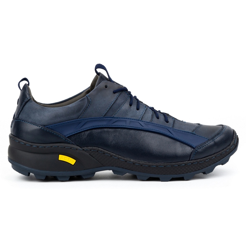 Olivier Zapatos trekking de piel para hombre 405KZ, azul