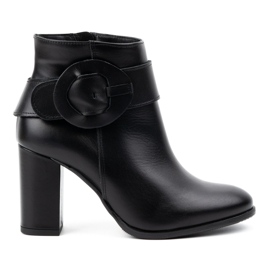 Olivier Botines mujer de piel 1046, negro