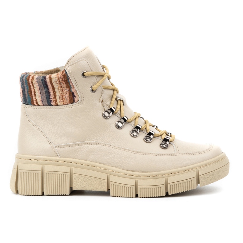 WASAK Botines mujer invierno piel 0698W, beige