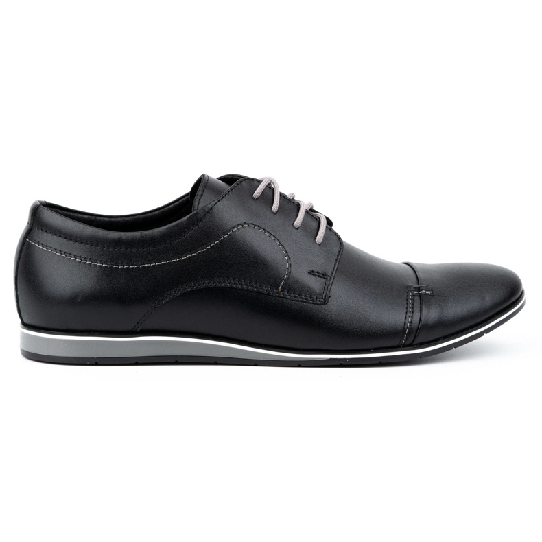 Olivier Zapatos elegantes de piel para hombre 276LU, negro