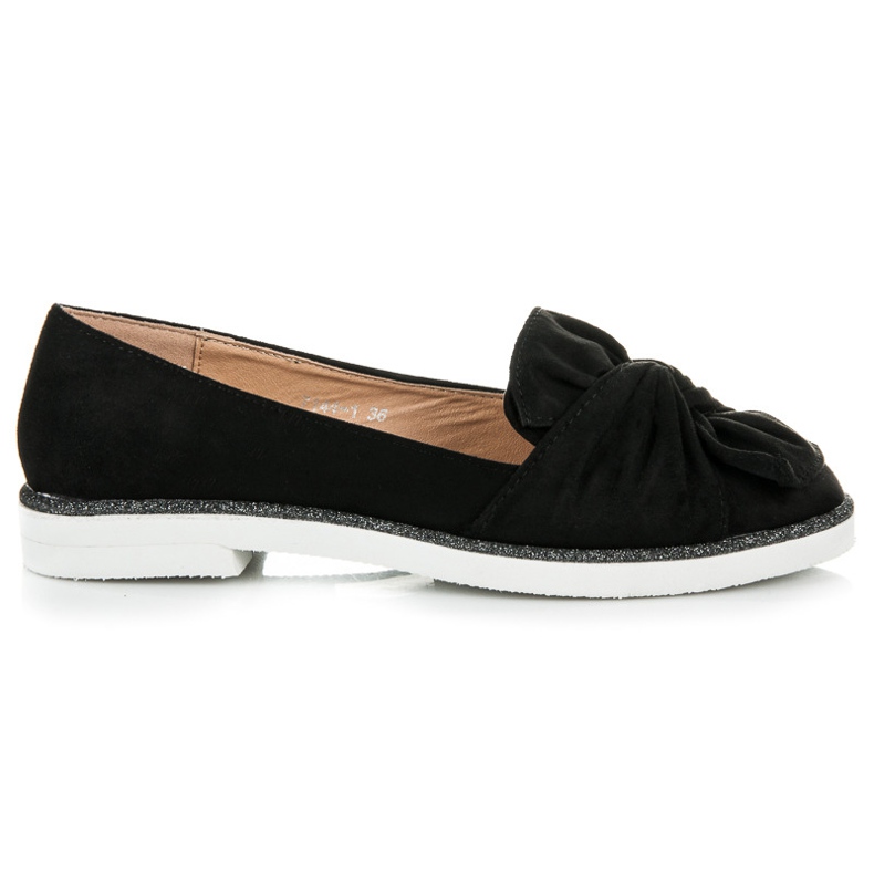 Vices Zapatos de ante con adornos de purpurina negro