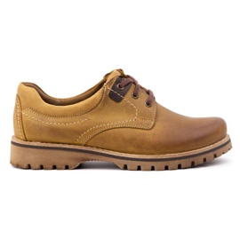 KOMODO Botas de piel para hombre 879 rojo naranja