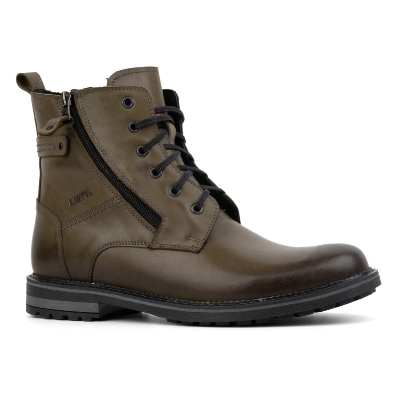Kampol Botas de piel de invierno para hombre 155KAM verde Kampol Botas de piel de invierno para hombre 155KAM verde