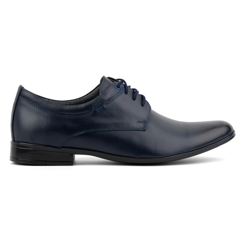 Olivier Zapatos formales de piel para hombre 263LU, azul marino