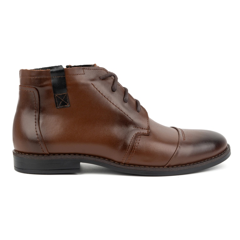 Olivier Zapatos de invierno para hombre, botines elegantes 282LU, marrón