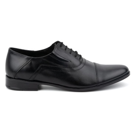 Olivier Zapatos formales de piel para hombre, elegantes con cordones 290LU, negro Olivier Zapatos formales de piel para hombre, elegantes con cordones 290LU, negro