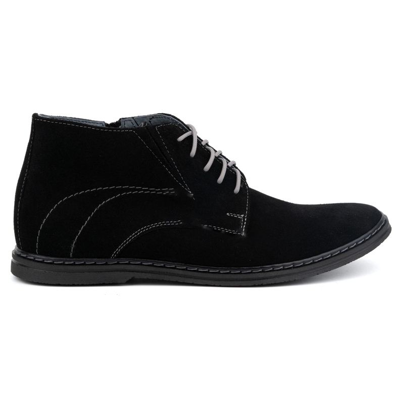 Olivier Botas Chelsea con cordones para hombre 307lu, negro
