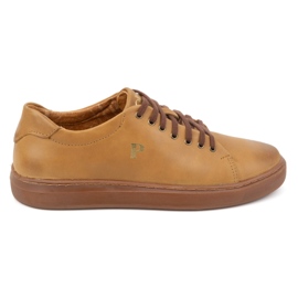 Polbut Deportivas hombre piel 2127 rojo beige