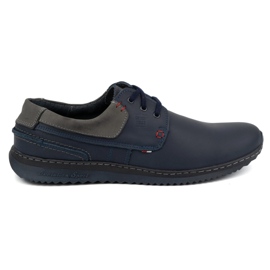 Olivier Zapatos Casual Hombre Piel Modelo 308GT, azul