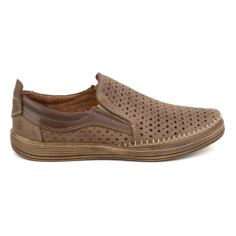 Olivier Mocasines slip-on de hombre calados para verano 590MP, marrón Olivier Mocasines slip-on de hombre calados para verano 590MP, marrón