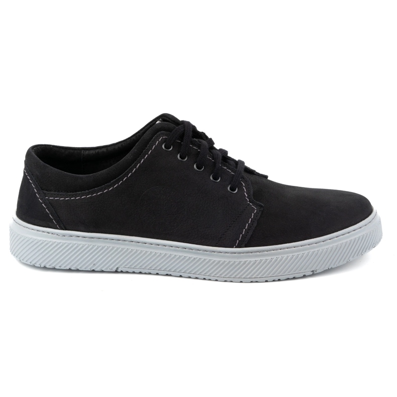 Joker Zapatos casual hombre piel 894J, negro y gris