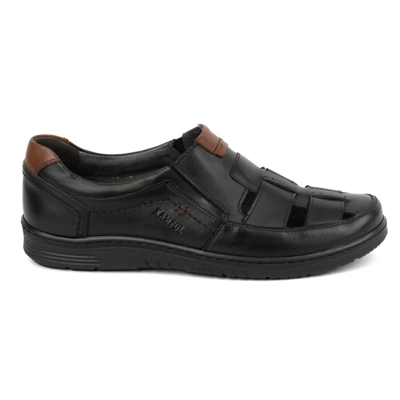 Kampol Zapatos casual hombre piel 86KAM, negro