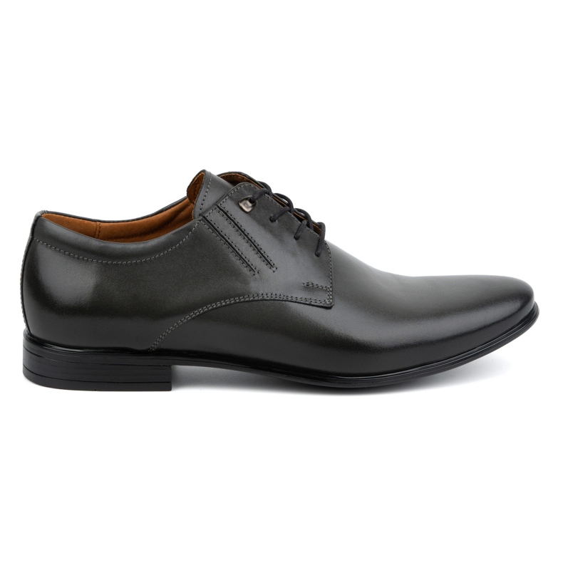 Olivier Zapatos formales de piel para hombre, elegantes, 480 gris.