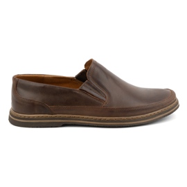 Olivier Zapatos hombre piel 612 marrón oscuro