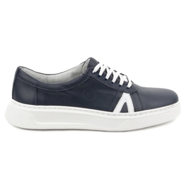 KOMODO Zapatos casual hombre piel 910/2, azul marino