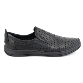 Olivier Mocasines calados de hombre para verano 590MP Negro